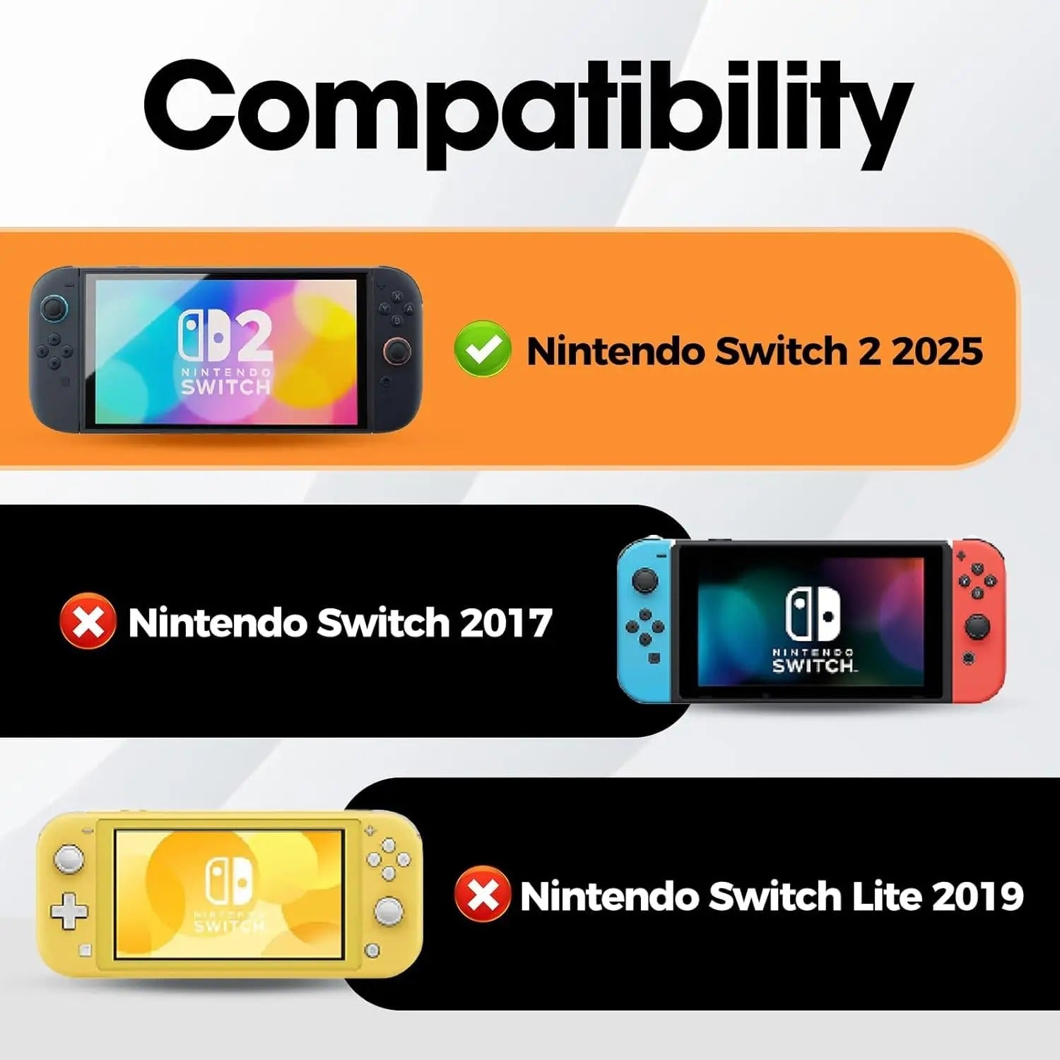 Protective Clear Case for Nintendo Switch 2